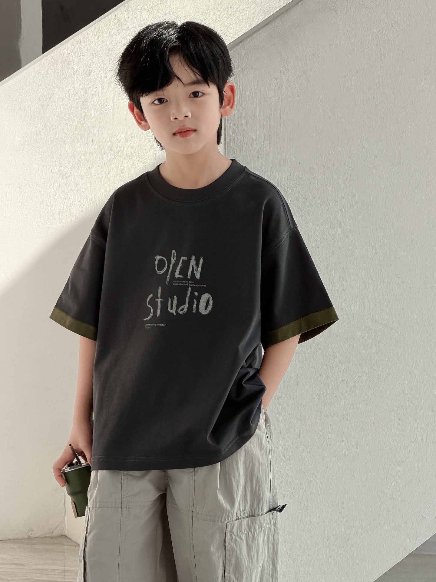 Summer Teens Short Sleeve Half Trendy Children's T-shirt