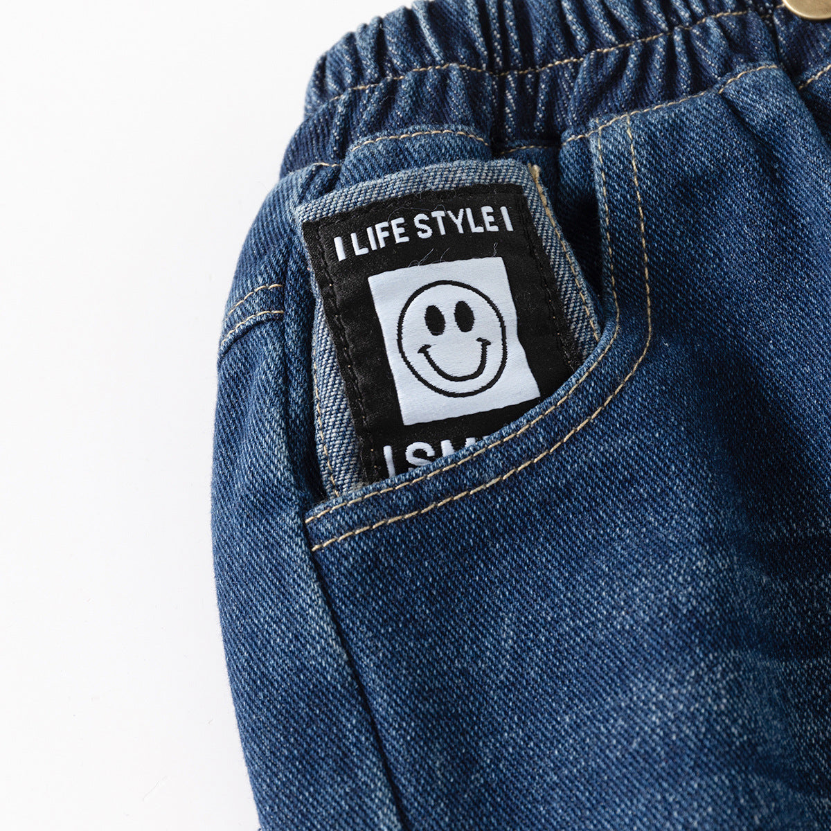 Children's Spring Jeans Casual Korean Style Trousers Children's Pants