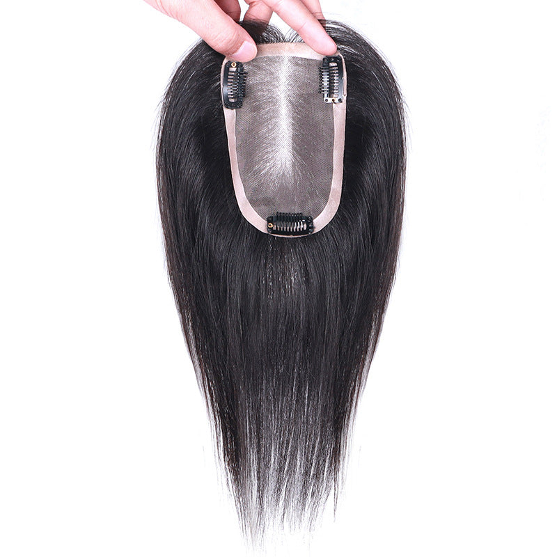 Women's Hand Braid Hair Supplementing Piece Single Layer Can Be Hot Wig