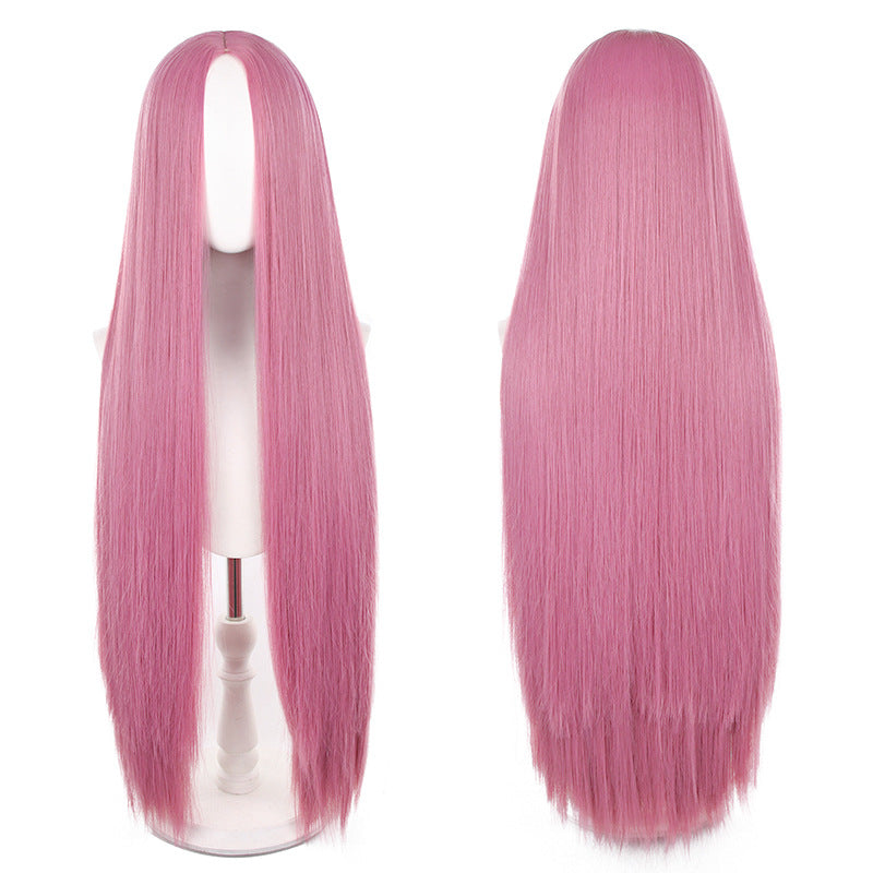 Mid-length Universal Long Straight Scalp Style Cos Wig