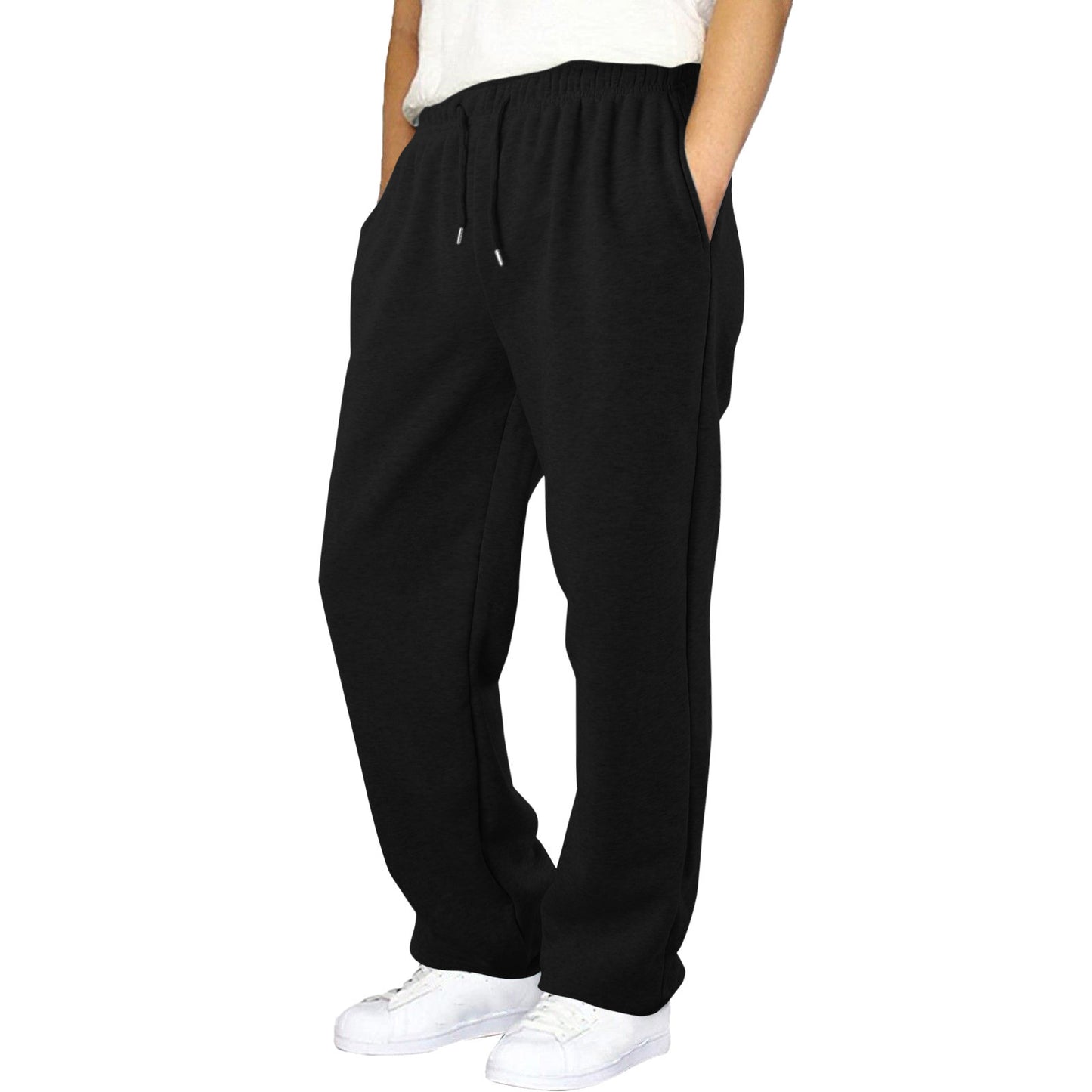 Children's Medium Big Elastic Waistband Drawstring Loose Wide Children's Pants