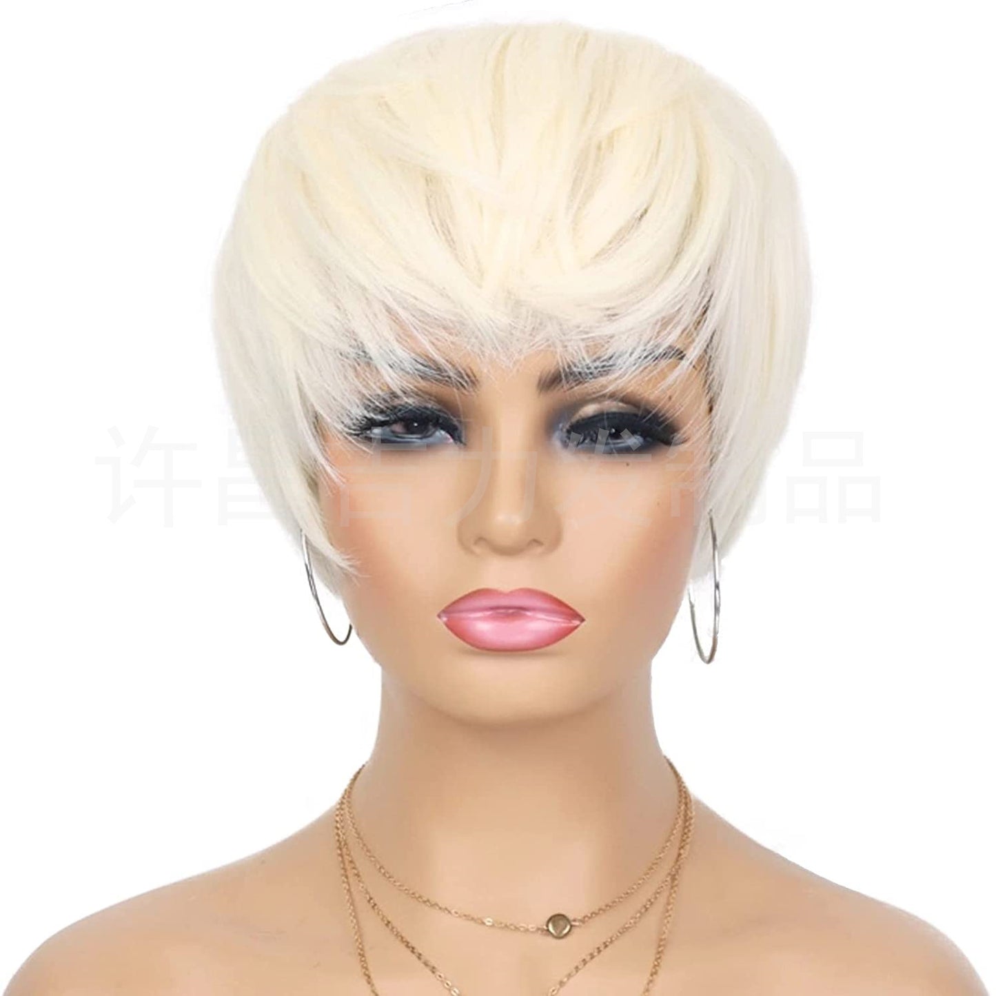 Charming Comfortable Mechanism Bangs Chemical Fiber Wig Short Straight Hair