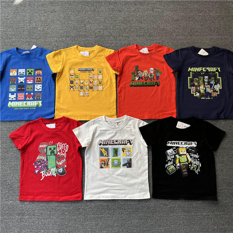 Children's Order Summer My World Game Theme Series Children's T-shirt