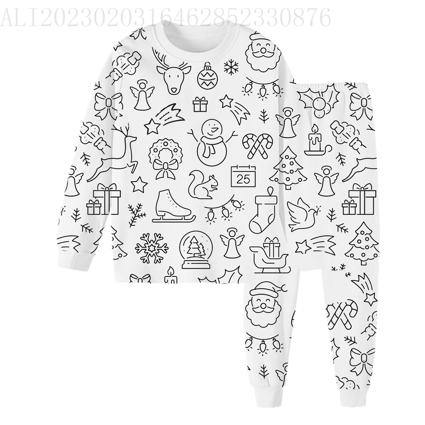 Classy Cool Children's Iti Pajamas Coloring Children's Suit