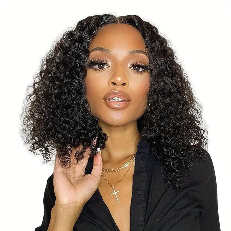 Small Roll Front Lace Wigs With Wig Short Curly Hair