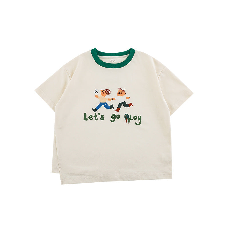Short-sleeved Loose Casual Shorts Anti Mosquito Children's T-shirt