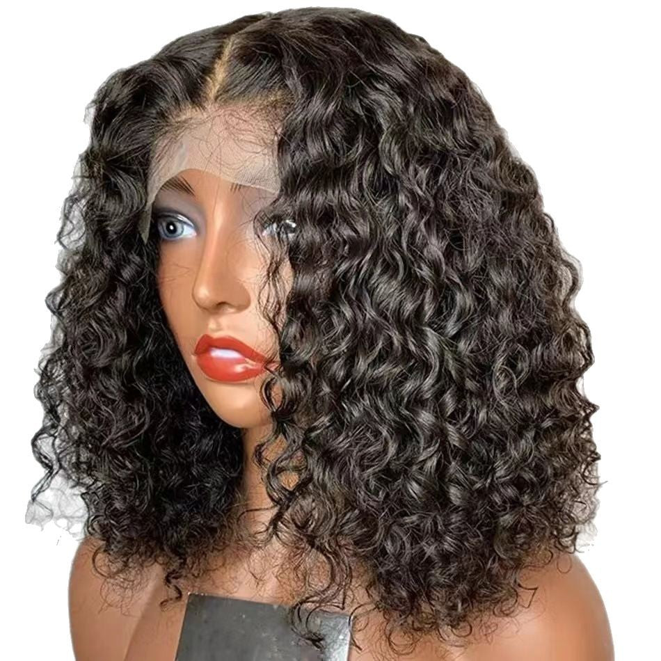 Front Lace African Small Fluffy Explosion Wig Short Curly Hair