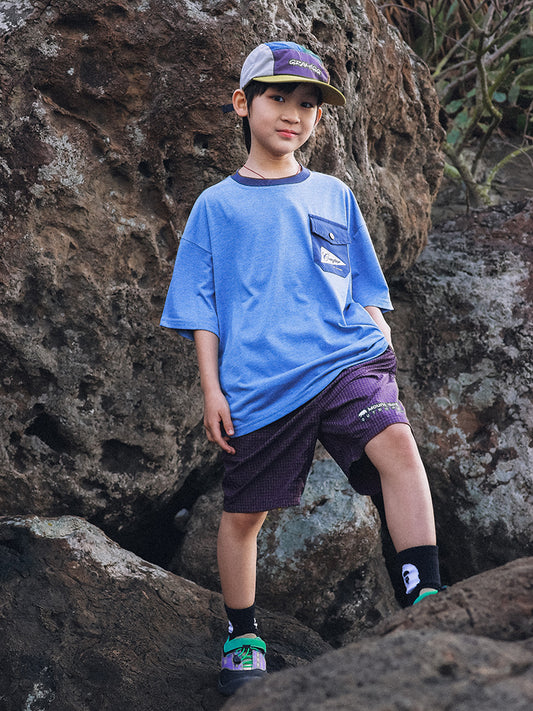 Children's Mountain Outdoor Clothing Summer Fabric Breathable Children's T-shirt