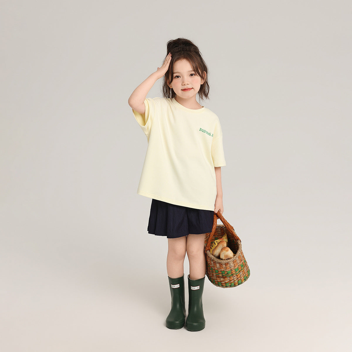 Children's Summer Cartoon Printed Korean Style Loose Short Children's T-shirt