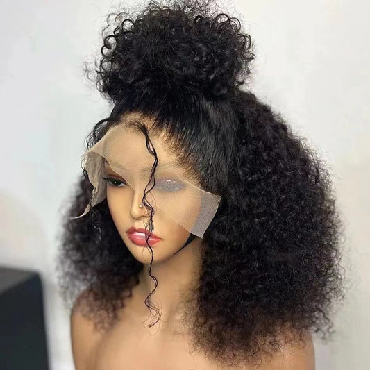 Small Front Lace Chemical Fiber Fashion Wig Short Curly Hair