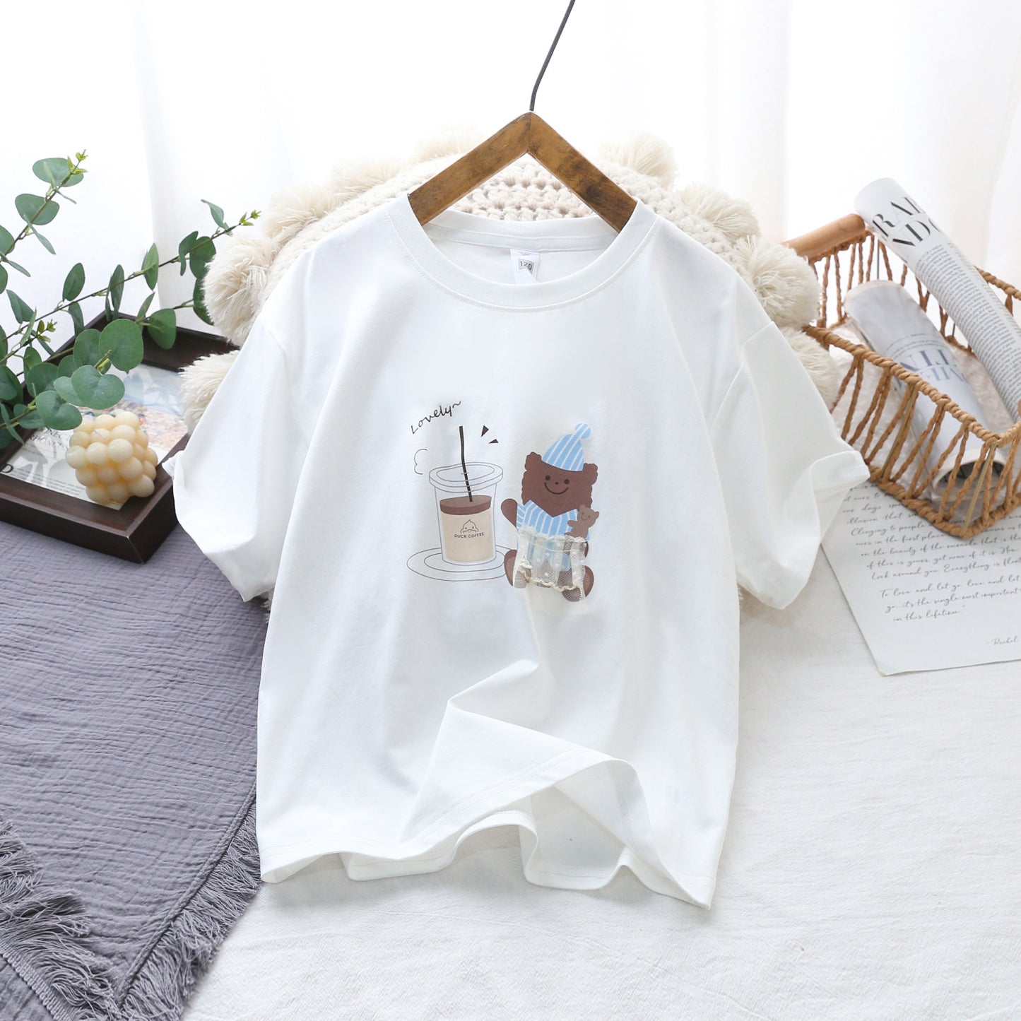 Children's Summer Short-sleeved Cartoon Round Neck Half Sleeve Children's T-shirt