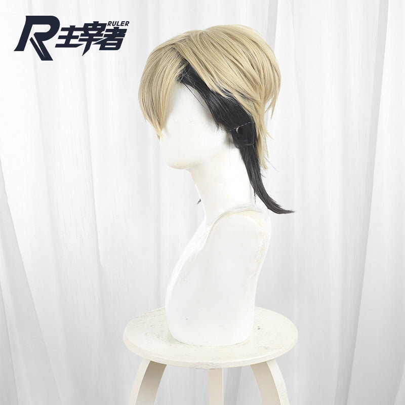 Of Waste Linen Color Wool Wolf Tail Cos Wig