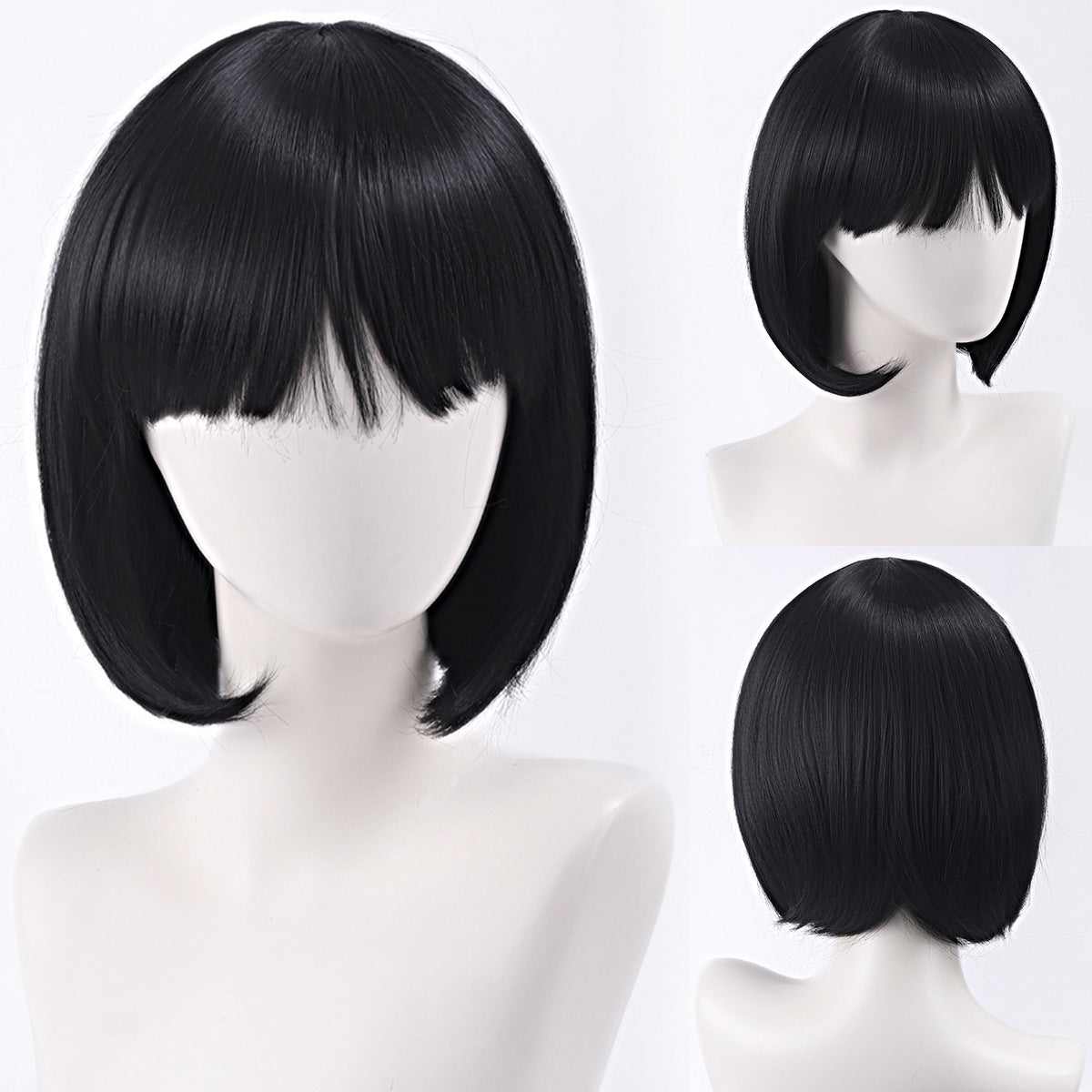 Green Gray Beige Black Red Pink Bangs Anime Nightclub Female Cos Wig