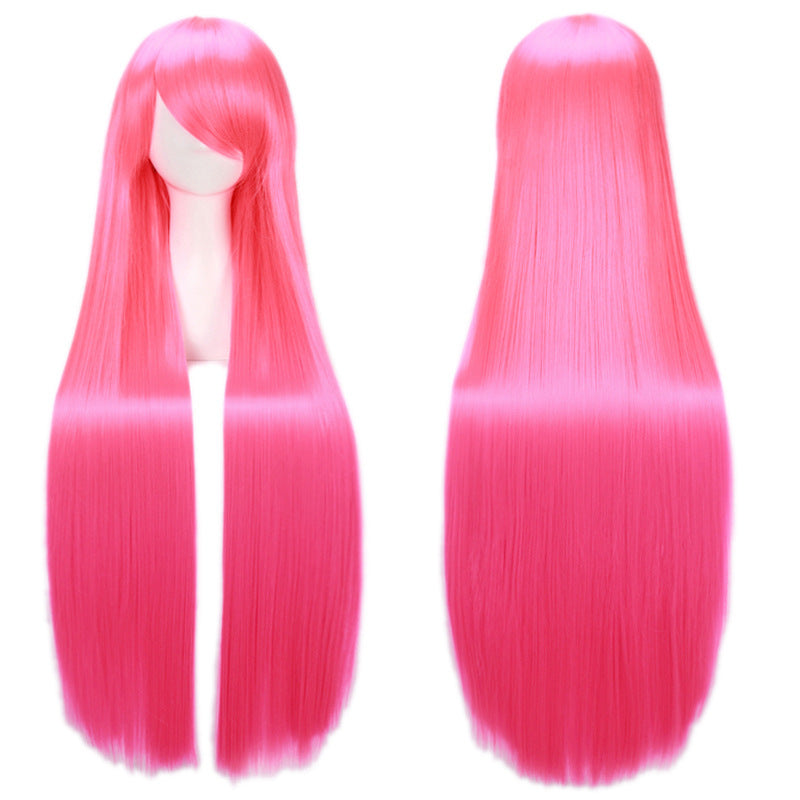 Classic Universal Color Hair Anime Fiber Long Straight Wig