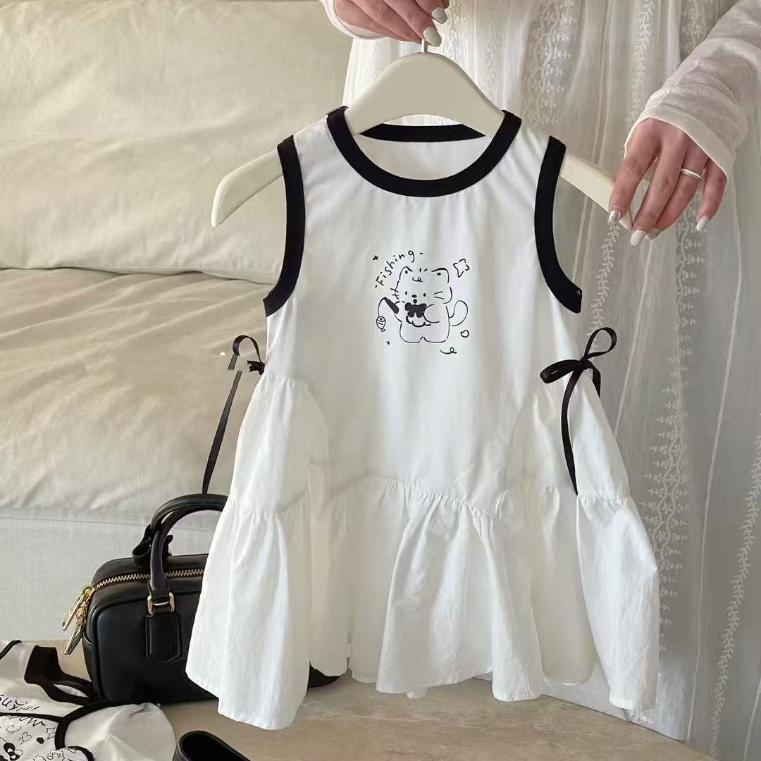 Summer Sleeveless One-piece Casual Clothing Fashionable Vest Princess Skirt Children's Dress