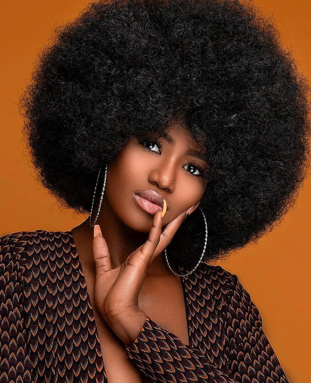 Women's African Head Cover Fluffy Small Volume Other Wig