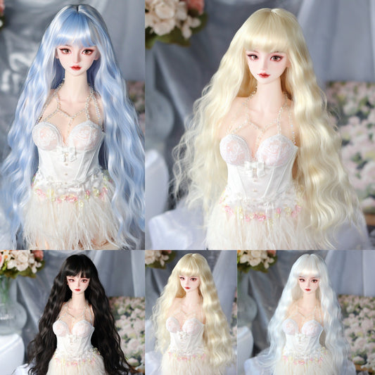 Ye Doll Hair Accessories With Bangs Small Curls Cos Wig