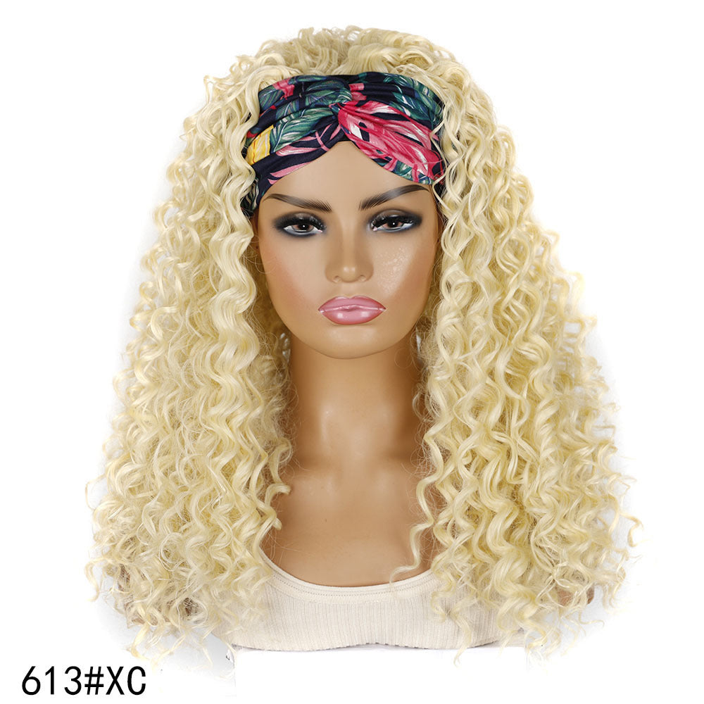 Band Head Cover Export Curly Roll Chemical Wig Long Curls
