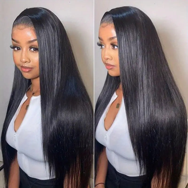 Durable Creative Fashion Mid-length Front Lace Long Straight Wig