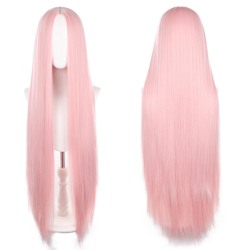 Mid-length Universal Long Straight Scalp Style Cos Wig
