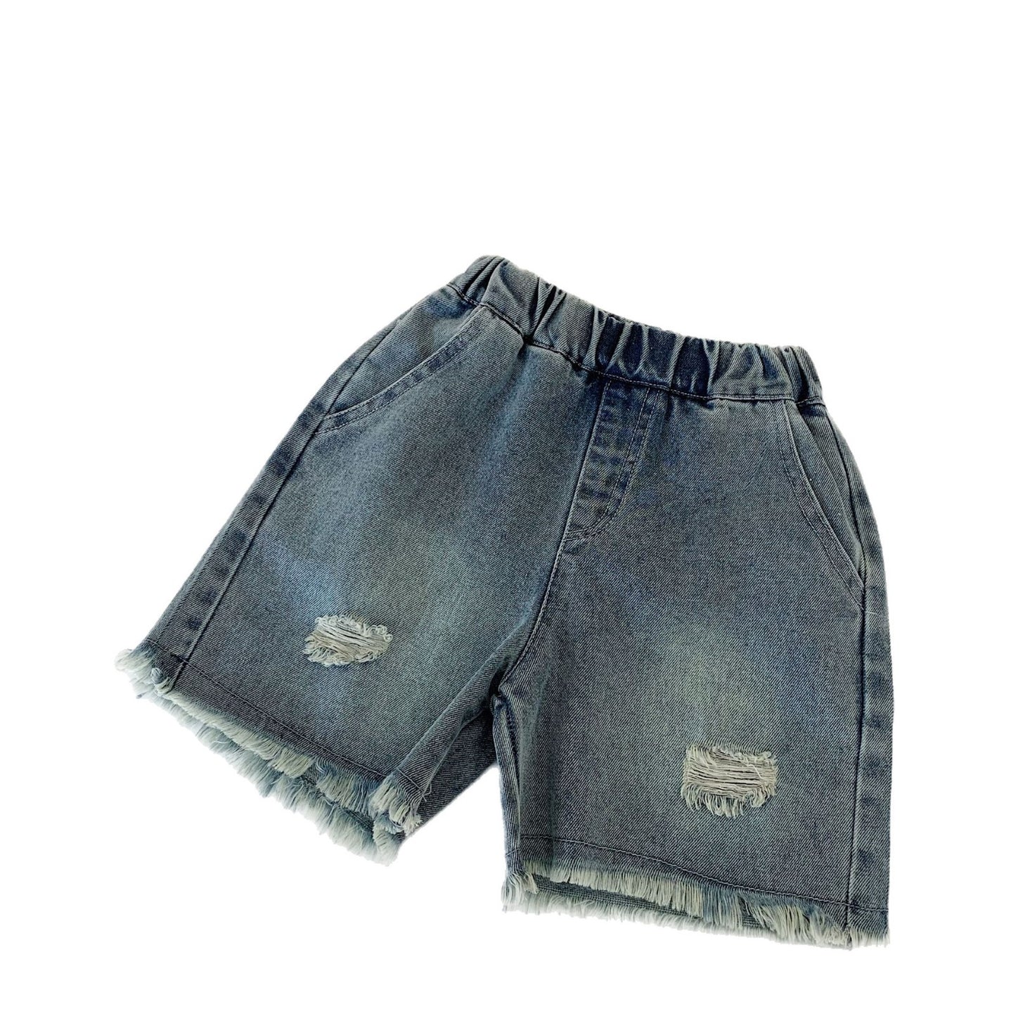 Children's Shorts Summer Boys Ripped Frayed Casual Children's Pants