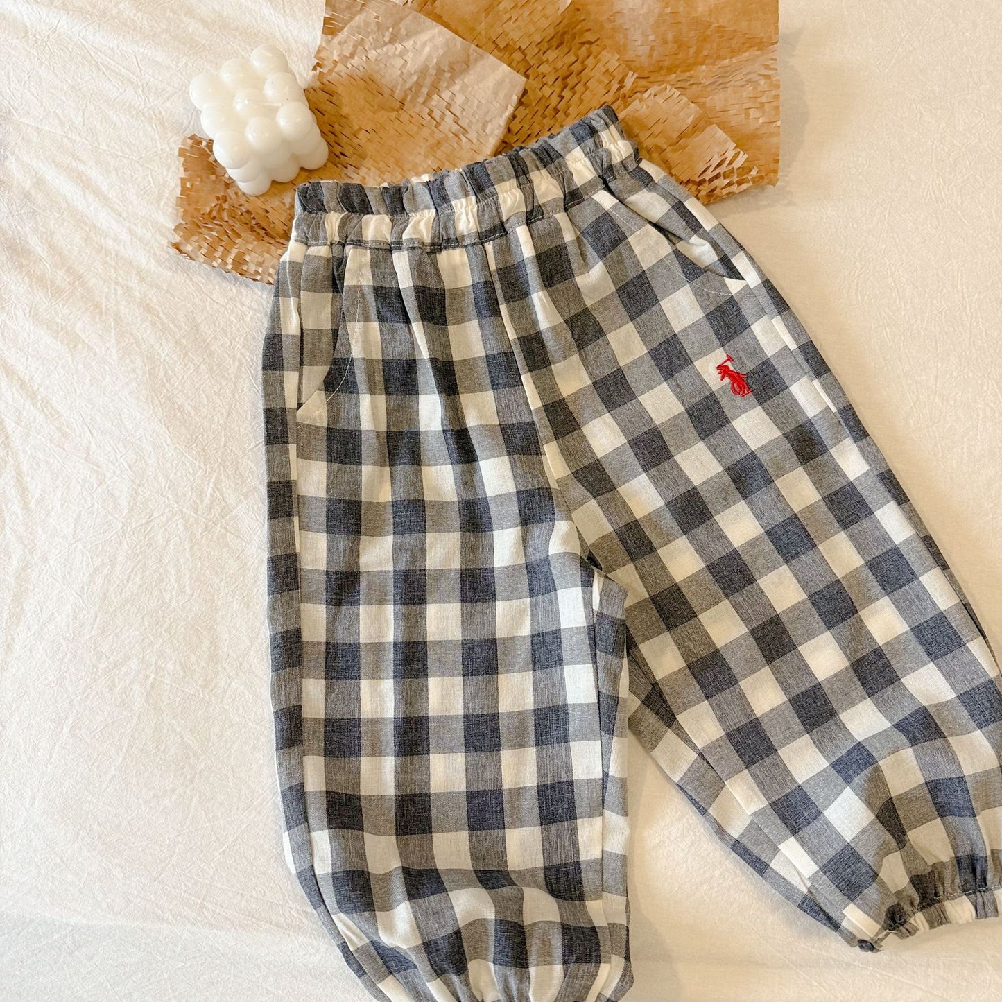 Children's Plaid Summer Boys Bloomers Harem Striped Children's Pants