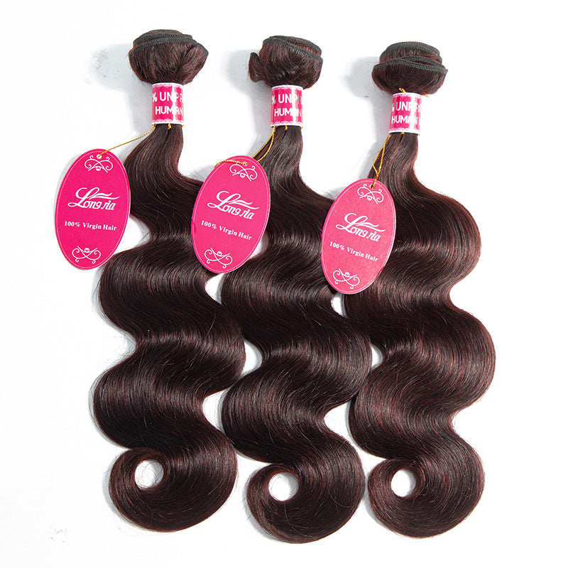 Popular Attractive Casual Dark Brown Chocolate Real Hair Wig