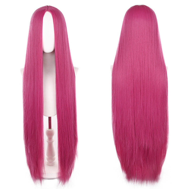 Mid-length Universal Long Straight Scalp Style Cos Wig