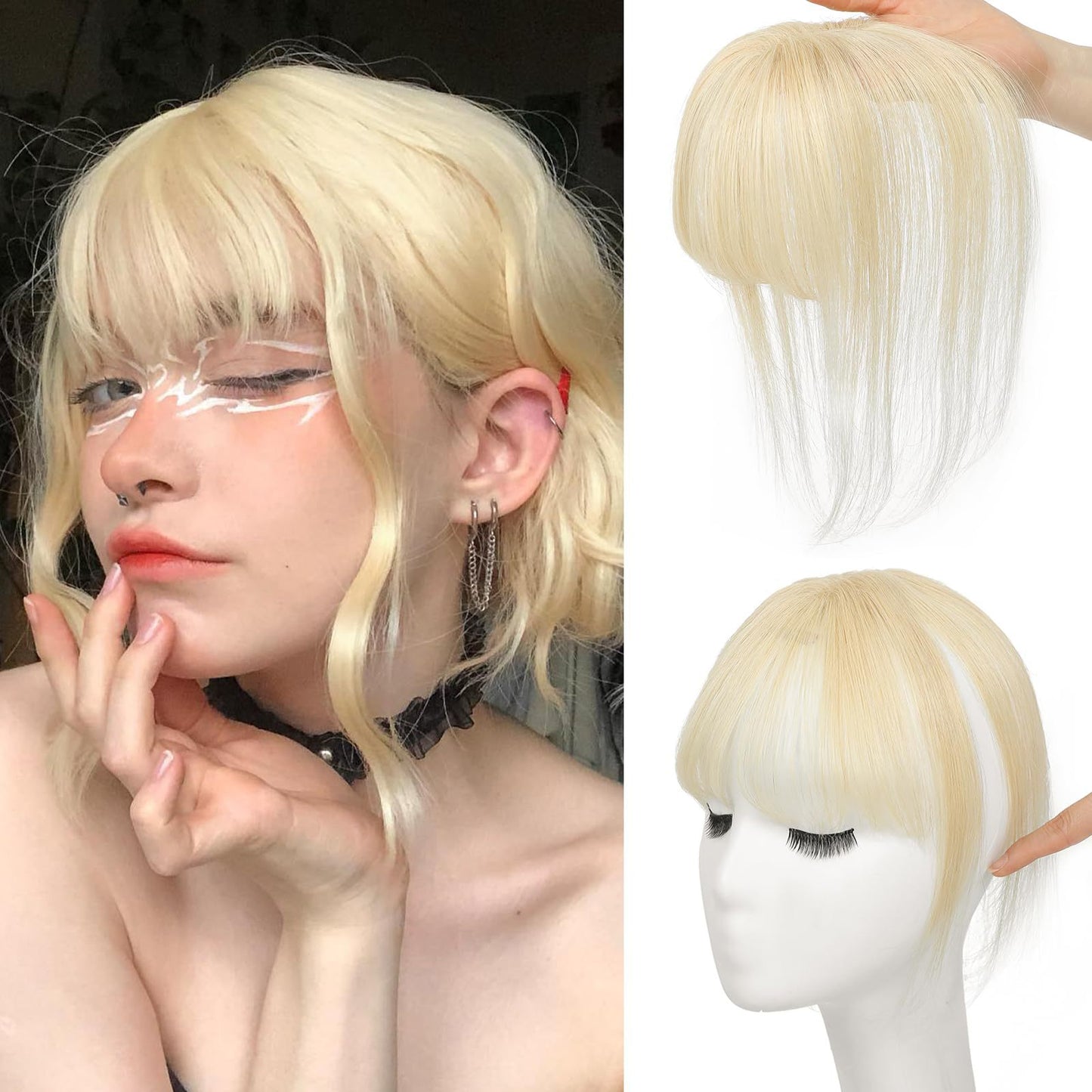 Hand-woven Straight Female Real Human Hair Elegant Wig