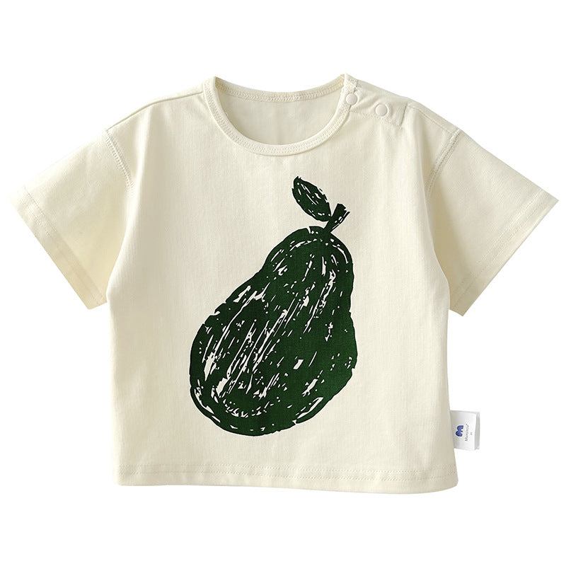 Children's Nordic Style Boys Short Sleeve Clothes Children's T-shirt