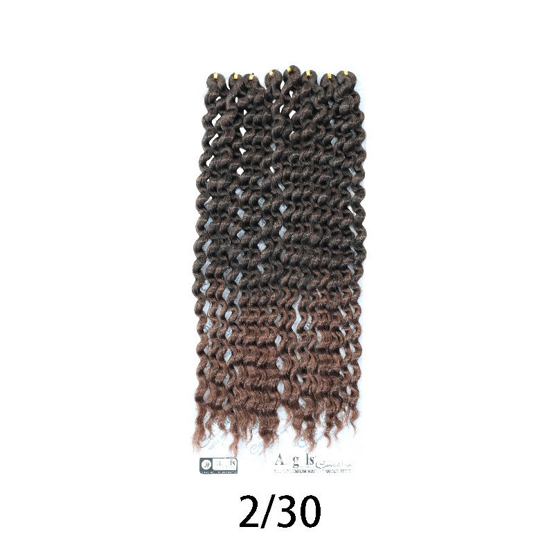 Popular New African Chemical Fiber Source Wig Long Curls