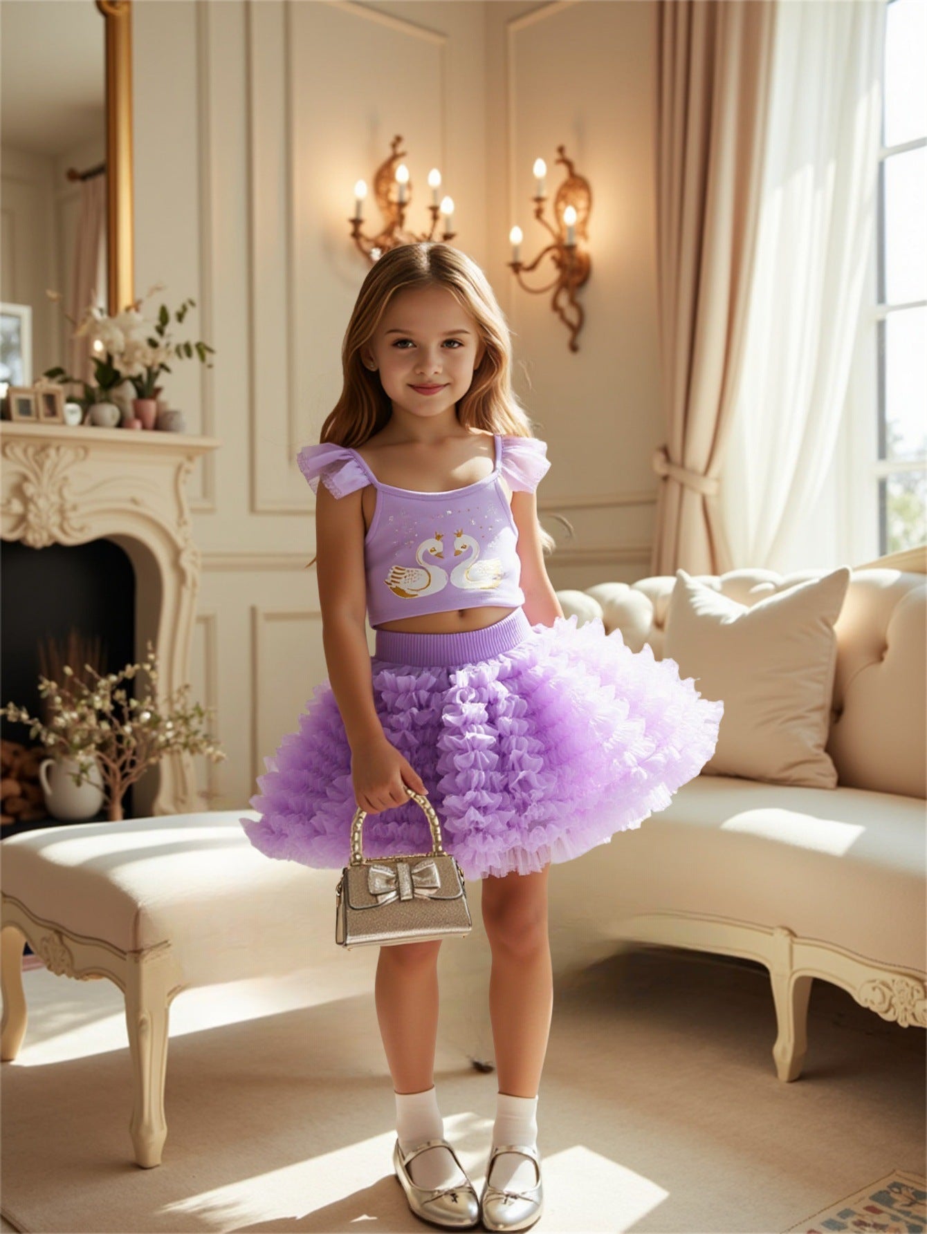 Children's Summer Magic Full House Skirts Cake Dress Princess Gown Children's Suit