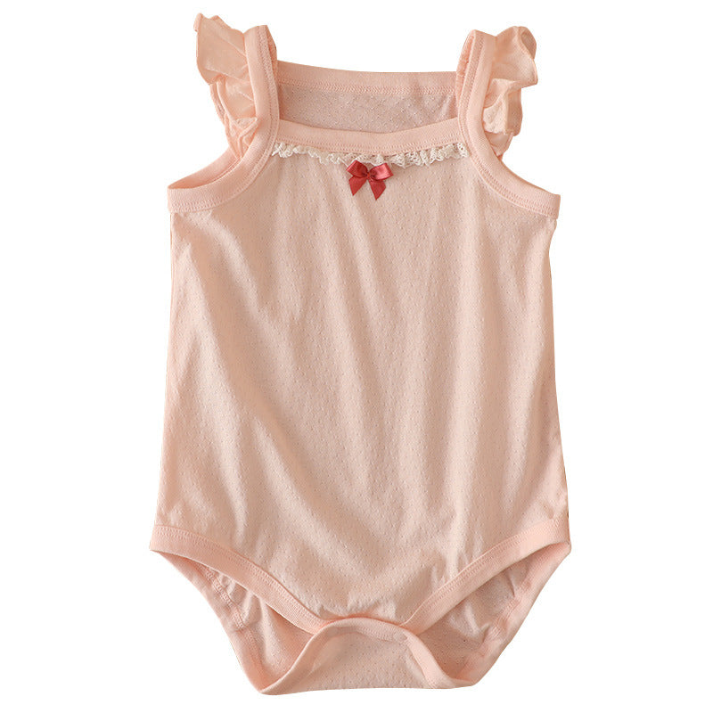 Summer Thin Rompers Sleeveless Triangle Cotton Breathable One-piece Jumpsuit, Climbing Suit