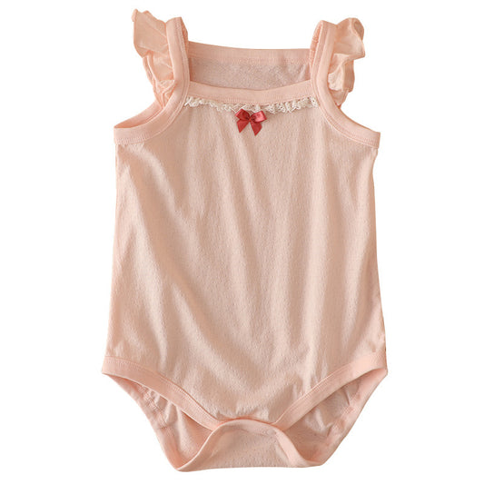 Summer Thin Rompers Sleeveless Triangle Cotton Breathable One-piece Jumpsuit, Climbing Suit