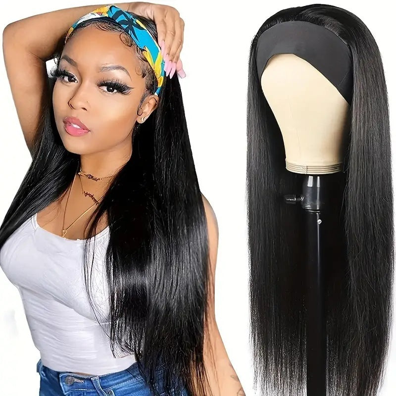Creative Pretty Comfortable Fashion Hair Band Long Straight Wig
