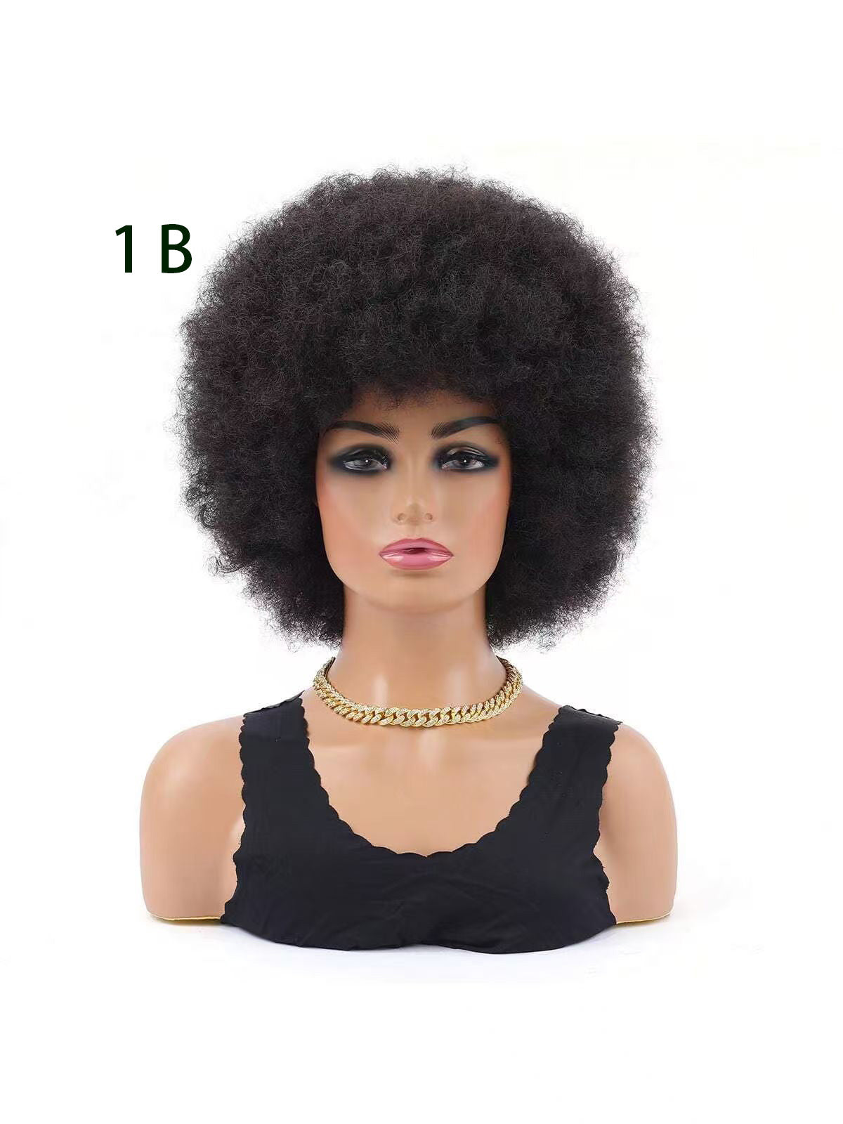 Afro Head Cover Small Volume Fluffy Short Other Wig