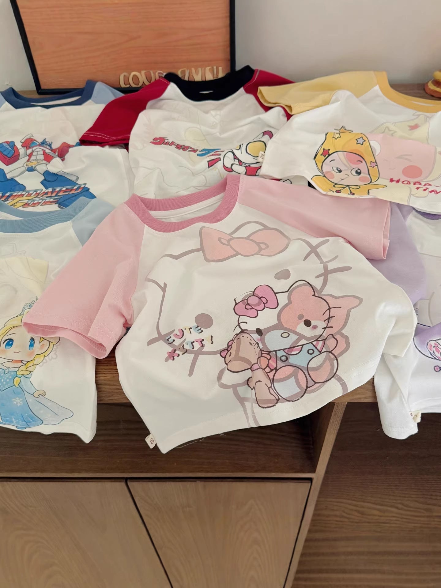 Children's Roll Class Short Sleeve Summer Boys Cartoon Uv Half Children's T-shirt