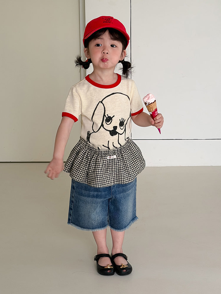 Children's Clothing Summer Korean Style Boys Do The Old Cowboy Middle Children's Pants