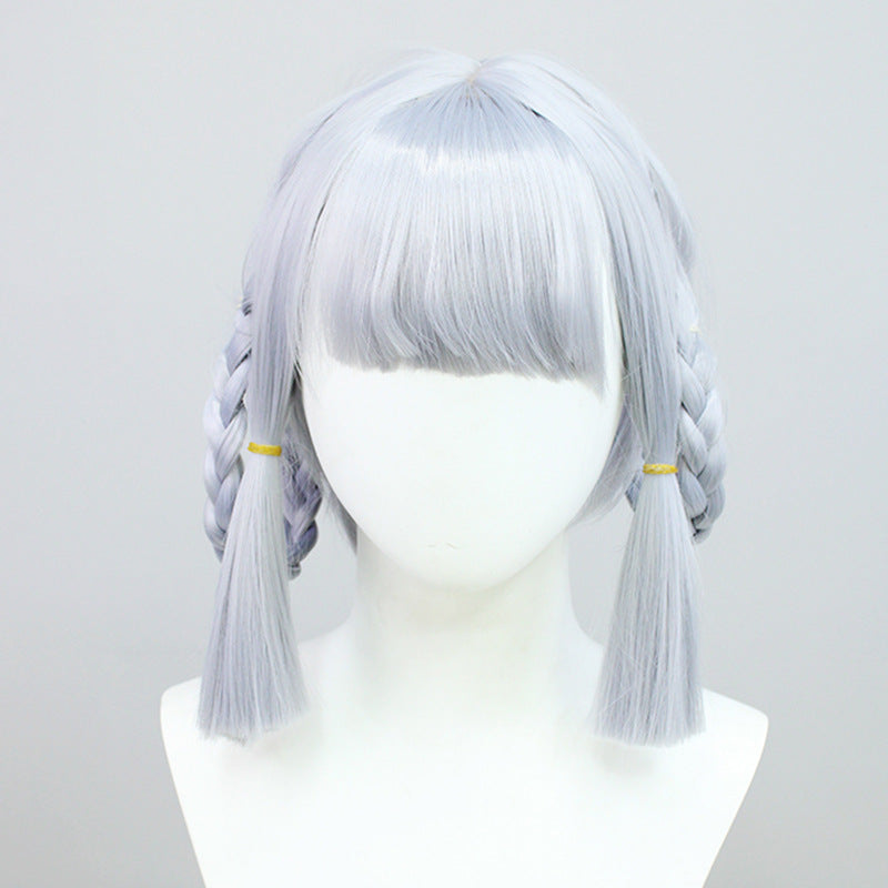 God Skin Flower Letter Bangs Simulation Scalp Cos Wig