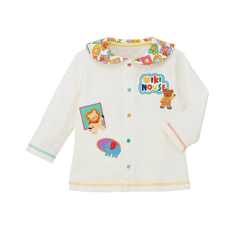Women's & Men's Undershirt Bear Lion Full Printed Navy Children's Shirt