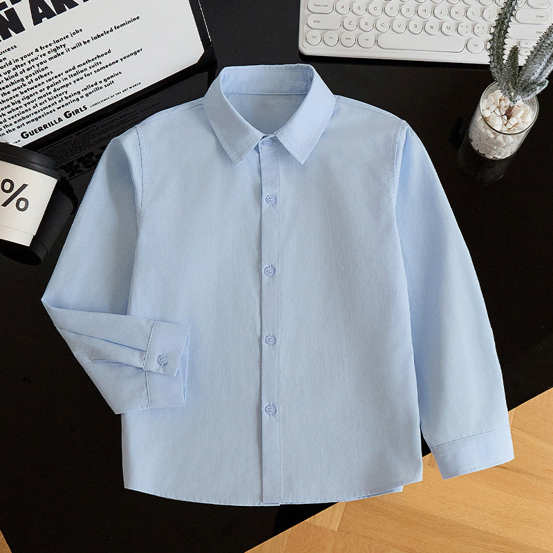 Children's Long Sleeve Autumn School Uniform Host Children's Shirt