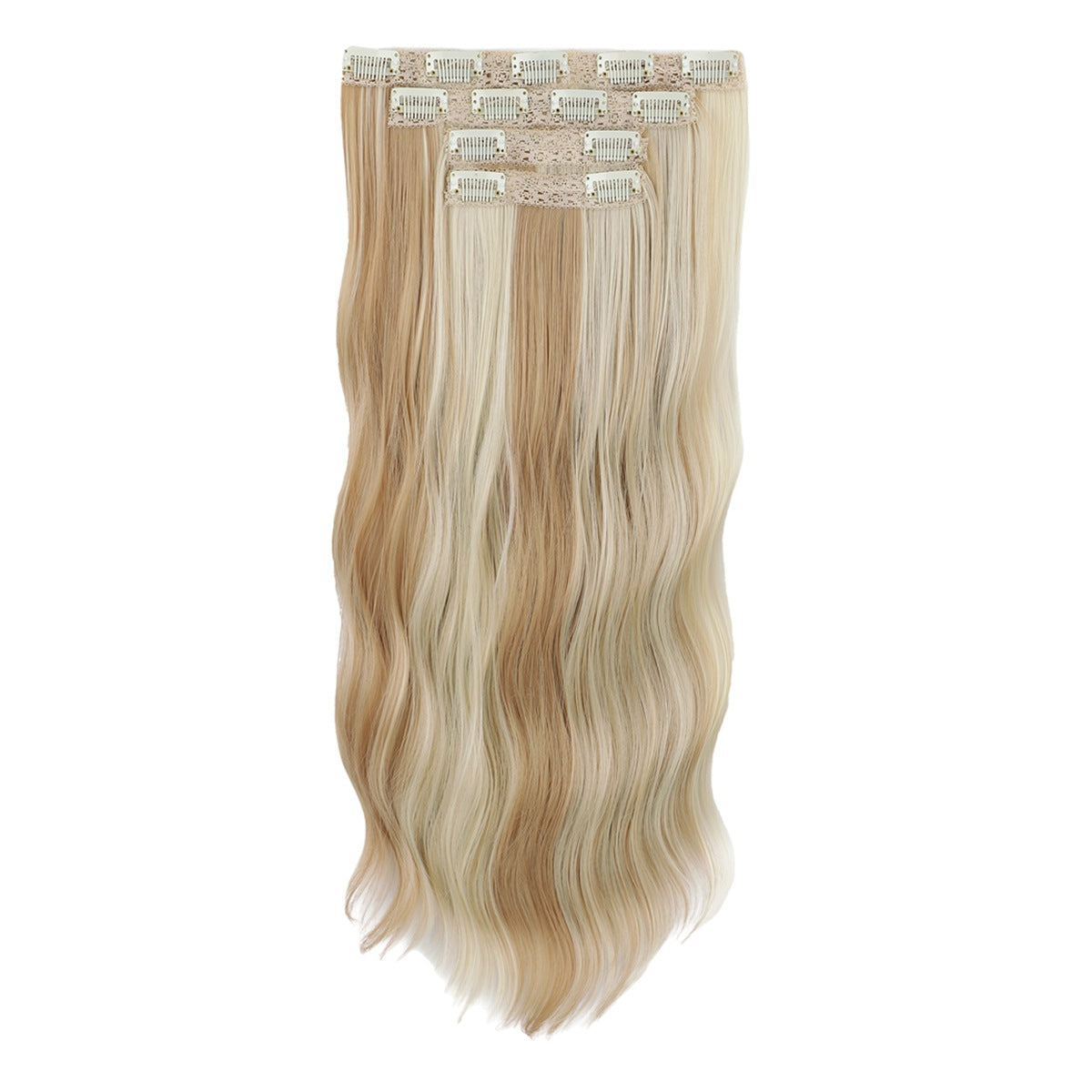 Long Curly Female Set Hairpiece Clip Chemical Fiber Hair Wig
