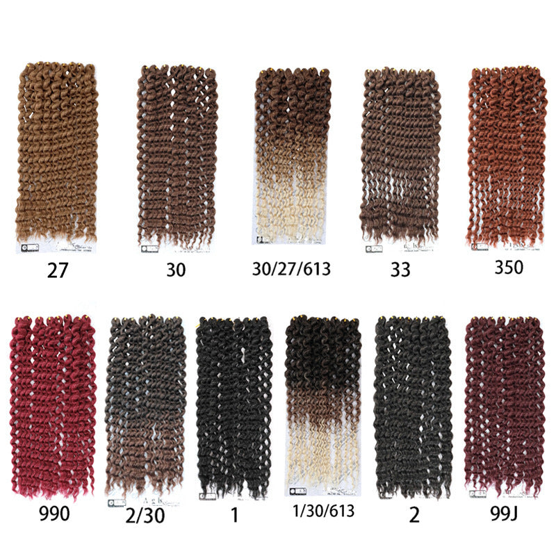 Popular New African Chemical Fiber Source Wig Long Curls