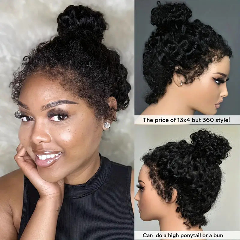 Creative Comfortable Women's Fashion African Small Wig Short Curly Hair
