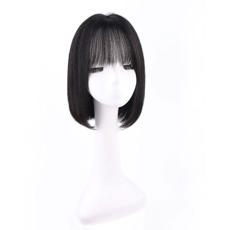 Long Big Scalp Full Top Sheath Natural Age Real Hair Wig