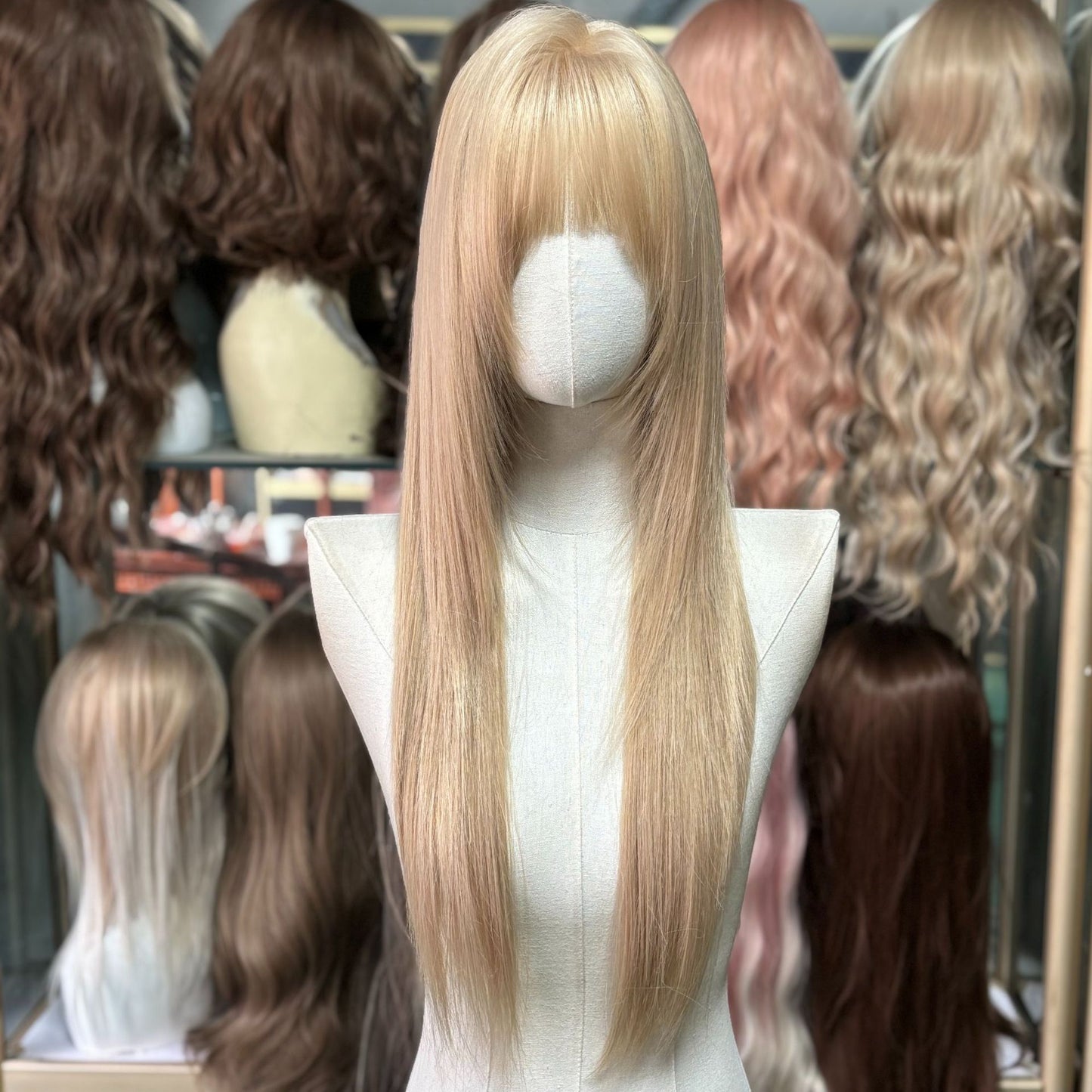 Hair Straight Curly Big Wave Realistic Wig Long Curls