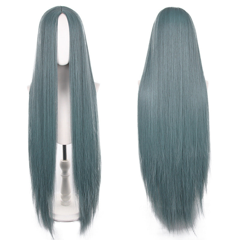 Mid-length Universal Long Straight Scalp Style Cos Wig