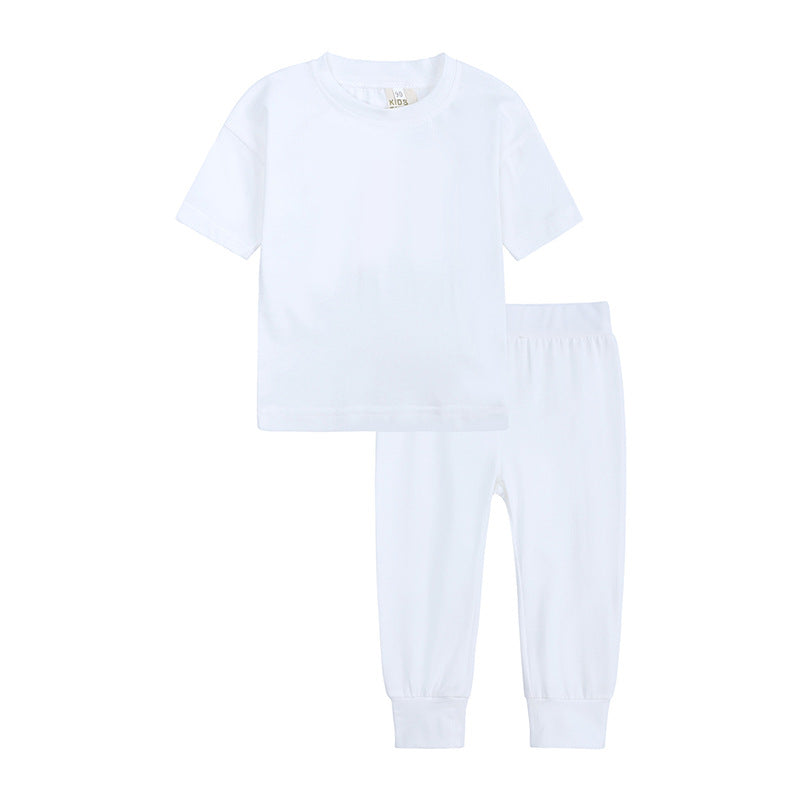 Children's Clothing Cotton Two-piece Boy's Short-sleeved T-shirt Children's Suit