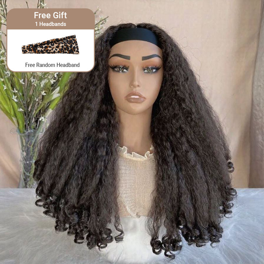 Chemical Fiber Machine Ice Ribbon Curly Wig Long Curls