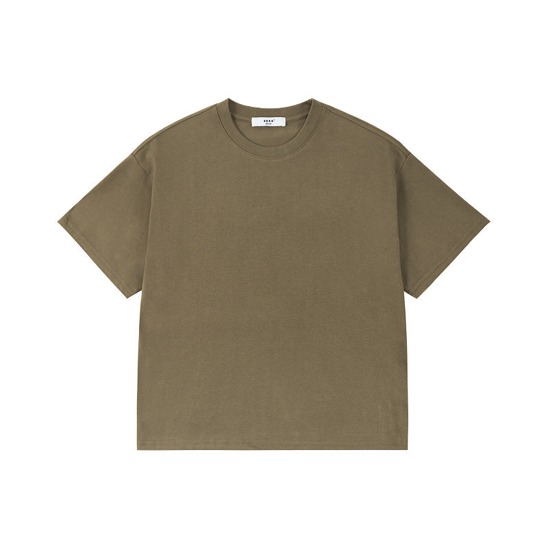 Children's Cool Feeling Boys Solid Color Short-sleeved Medium Big Sun Protection Children's T-shirt
